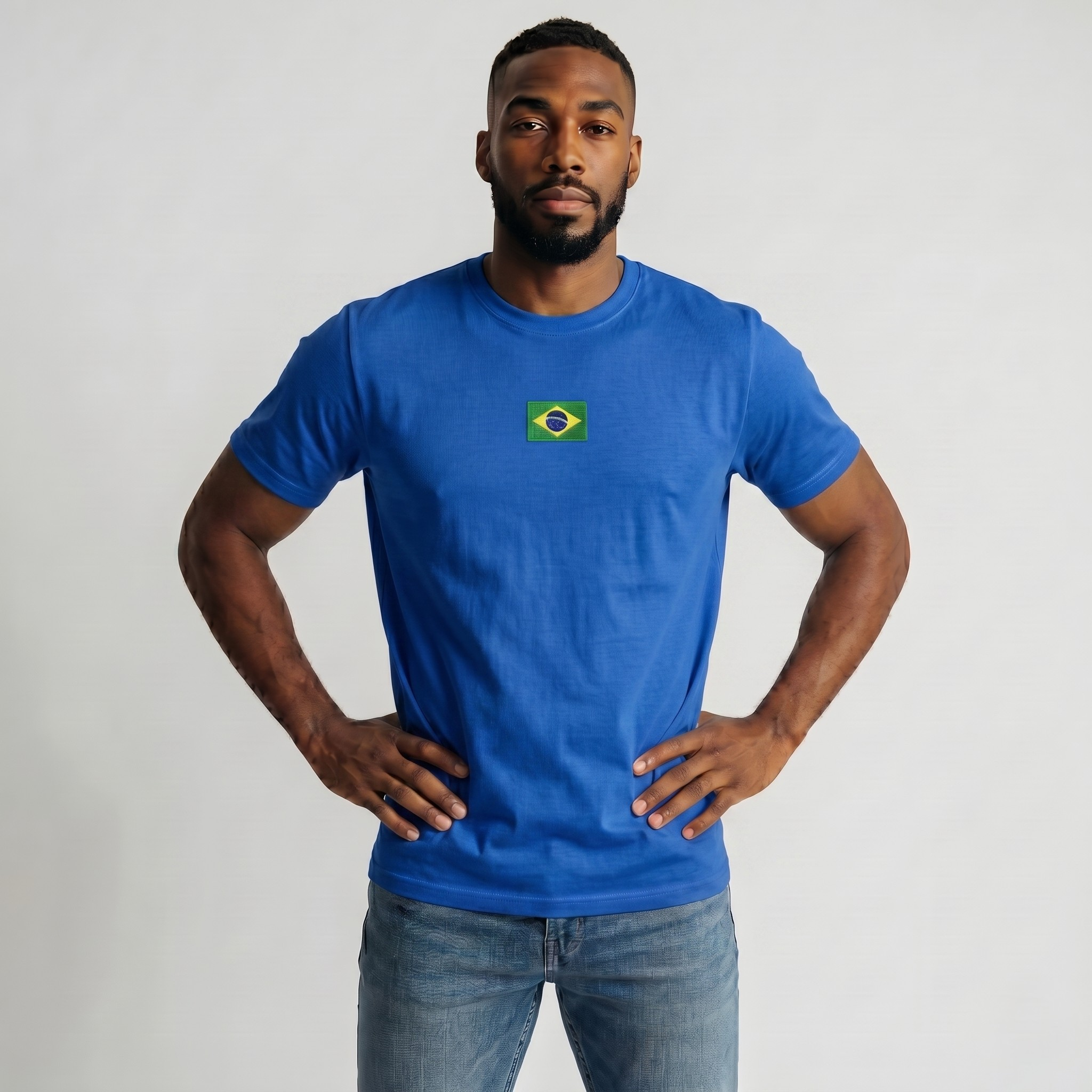 Camiseta Masculina Brasil Crew Imagem principal do produto