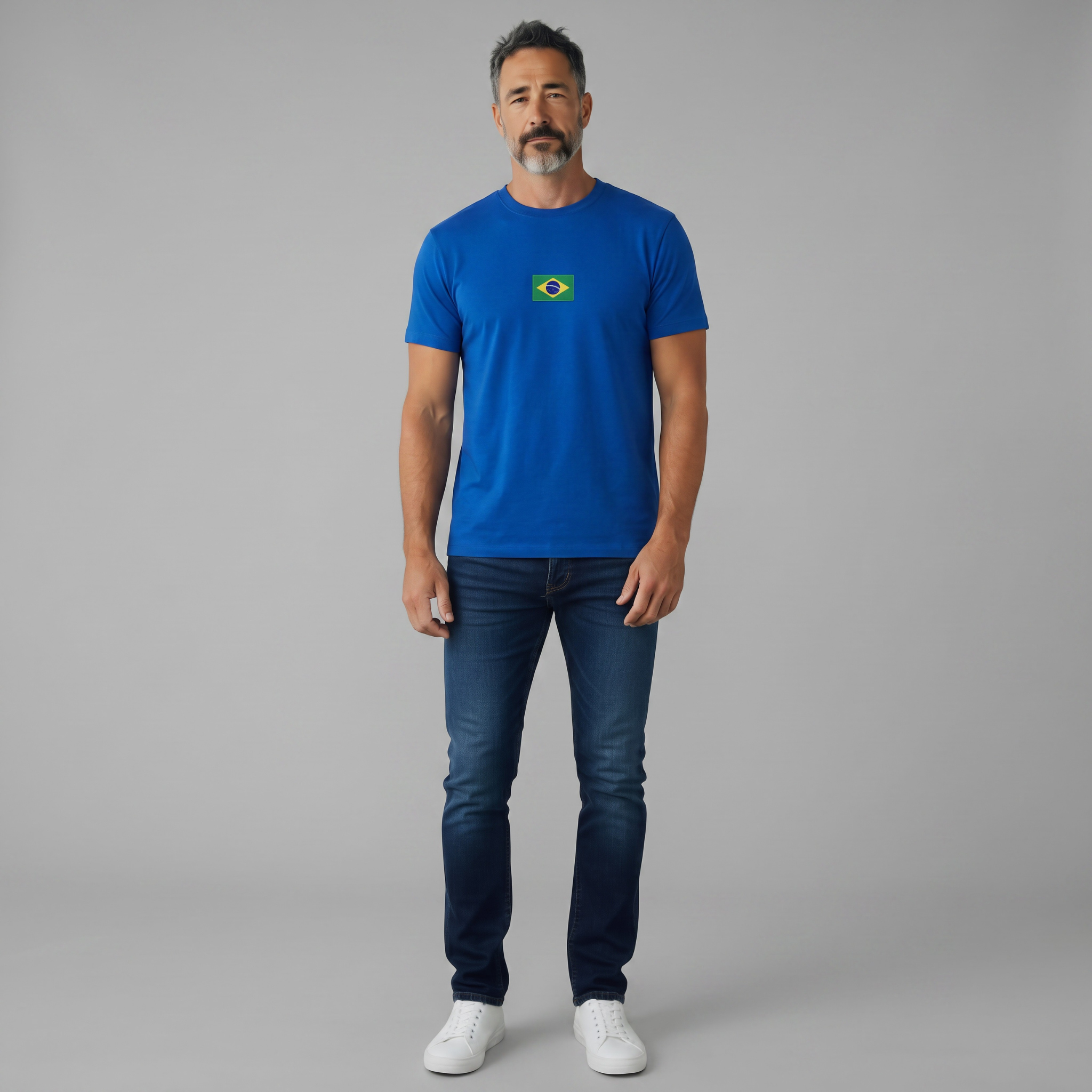 Camiseta Masculina Brasil Crew Imagem secundária do produto