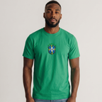 Camiseta Masculina Brasil Crew Brasão