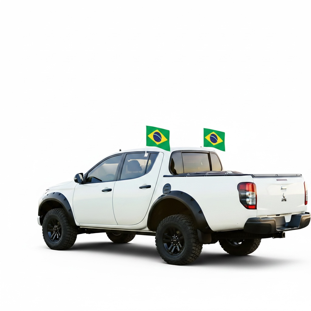 Bandeira de Carro Brasil 2pçs Imagem secundária do produto